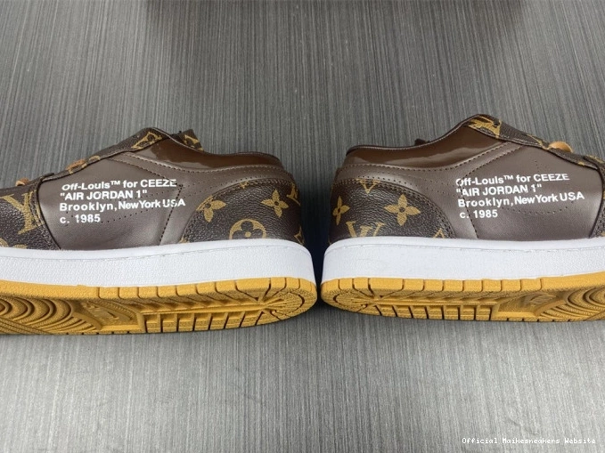 Official Maikesneakers AJ1 LOW Air 1 OW x Off-Louis Jordan 0708